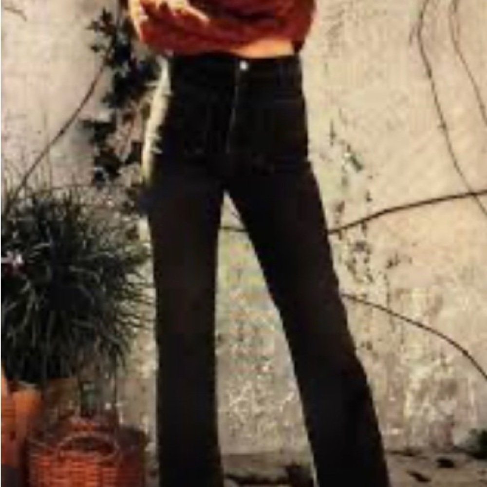 Doen Maritime High Waist Jeans in Faded Black 27